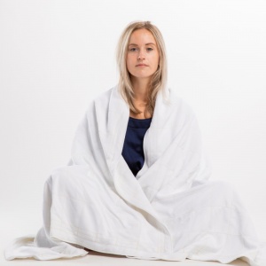 Tetcon Tear Resistant Fleeced Anti-Suicide Blanket (White)